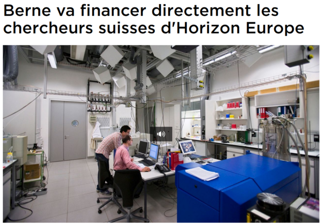 La Suisse prête à mettre 1 milliard de francs dans Horizon Europe