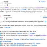 [Station R] Twiice remporte le Social Impact Price de l’ODDO BHF Young Entrepreneurs Awards