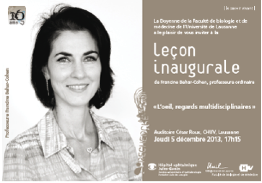 Leçon inaugurale de la Prof. Francine Behar-Cohen