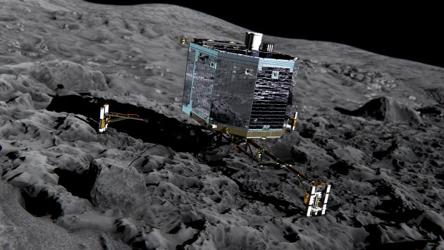 Philae a pu «renifler» des molécules organiques