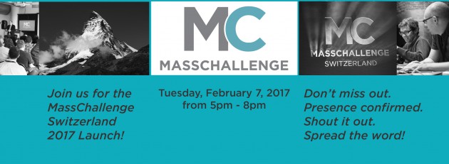 Vivez le lancement de Masschallenge 2ème édition! Mardi 7 février 17’00 – Place de l’Europe – Lausanne