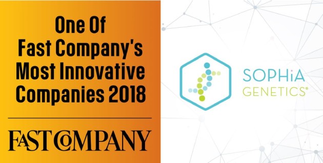 Ambassadeur de la Health Valley, Sophia Genetics prend la 5e place du TOP 10 biotech de la Fast Company