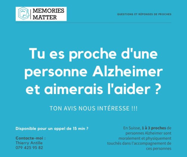 [Challenge Debiopharm-Inartis] Vous avez un proche souffrant de la maladie d’Alzheimer, soutenez le projet Memories Matter
