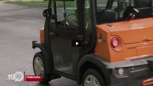 Fribourg fait la démonstration du premier véhicule piloté à distance de Suisse