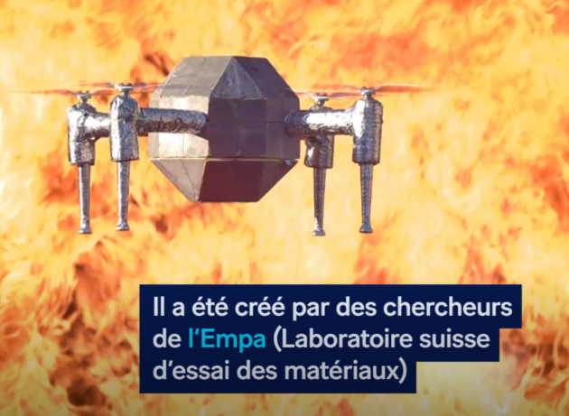 Des Suisses à l’origine du développement d’un drone résistant au feu