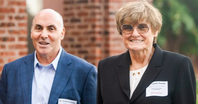 Experts de l’ARN messager, Katalin Kariko et Drew Weissman reçoivent le Prix Nobel de médecine