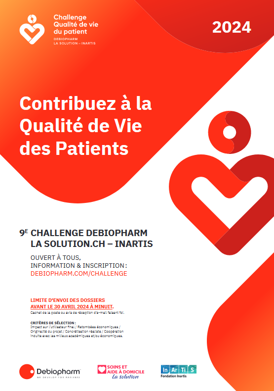 Challenge Debiopharm-Inartis : quelles sont vos idées pour améliorer la qualité de vie des patients ?