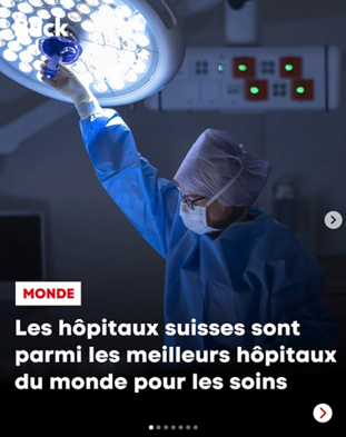 Les hôpitaux suisses parmi les plus performants du monde